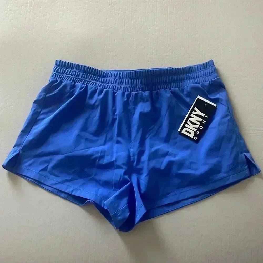 DKNY Sport Blue Running Shorts w/ liner *NWT*